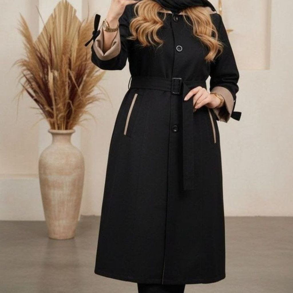 قیمت ارزان بارونی کلاهدار نازنین نورا