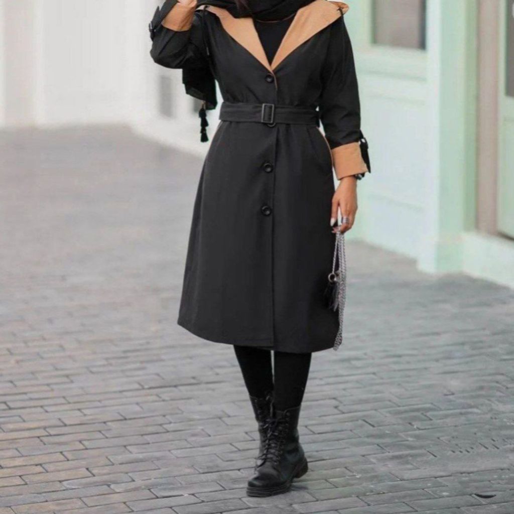 خرید انلاین بارونی کلاهدار نازنین نورا