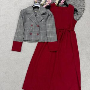 کت و سارافون طرح گل ناز