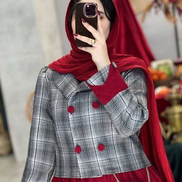 کت و سارافون طرح گل ناز