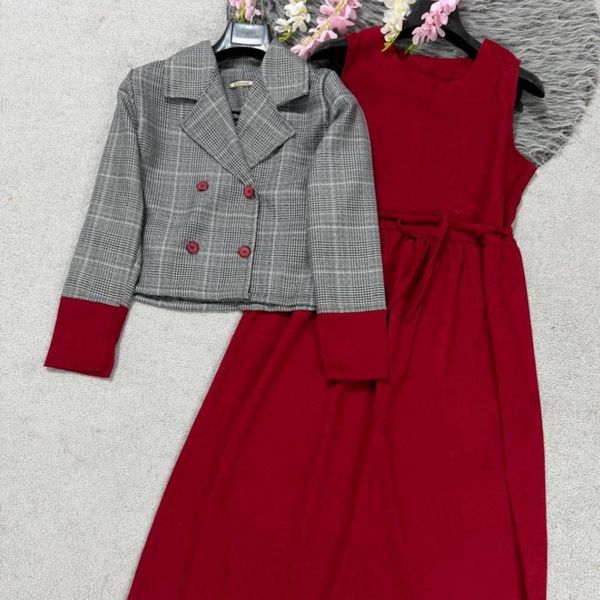 کت و سارافون طرح گل ناز