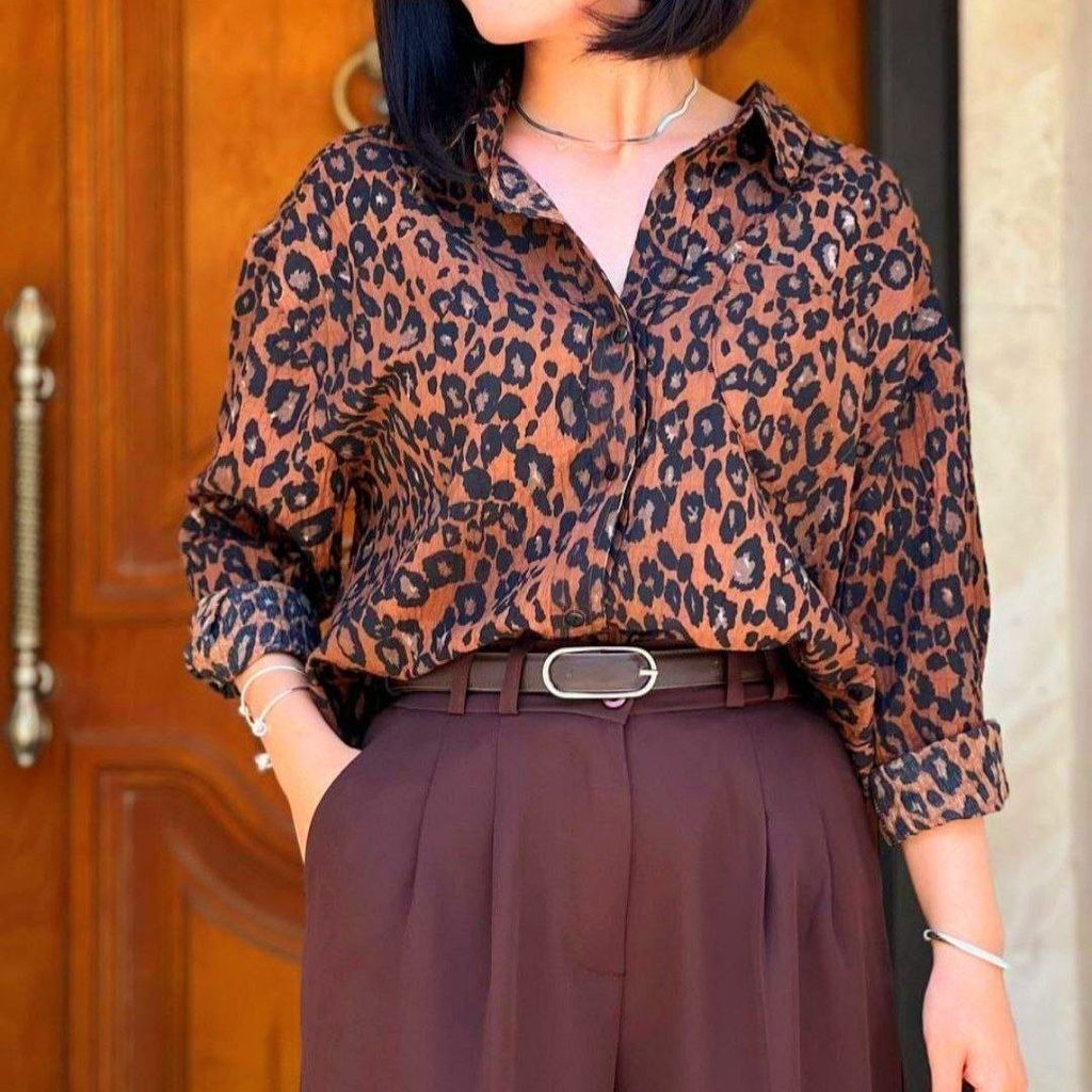 خرید اینترنتی شومیز مجلسی پلنگی