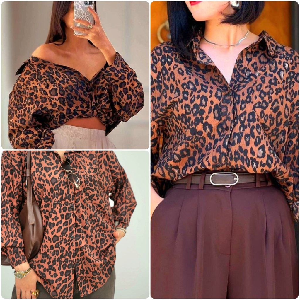 فروش اینترنتی شومیز مجلسی پلنگی