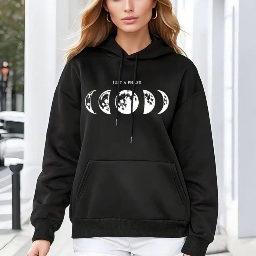 خرید آنلاین هودی طرح ماه اسپرت