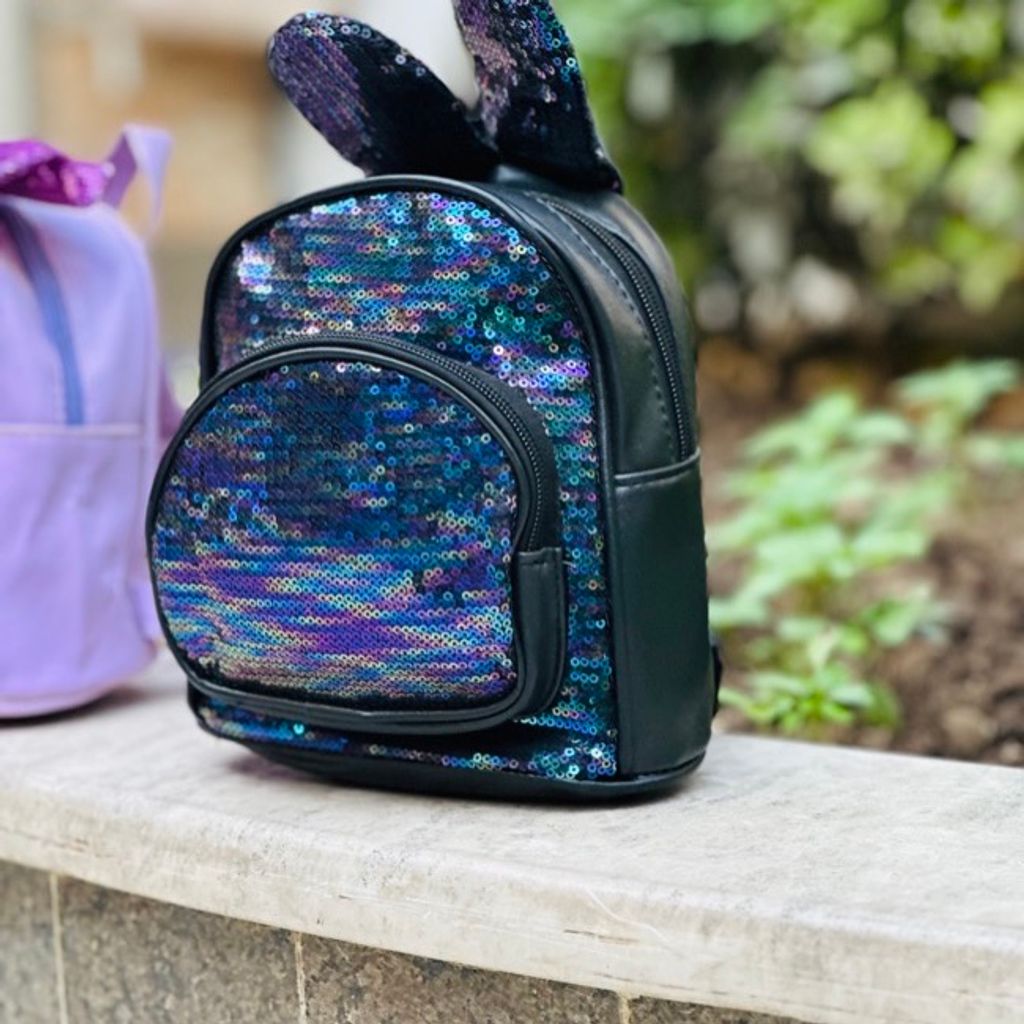 خرید اینترنتی قیمت کوله دخترانه چرمی طرح پولکی کد 4023005