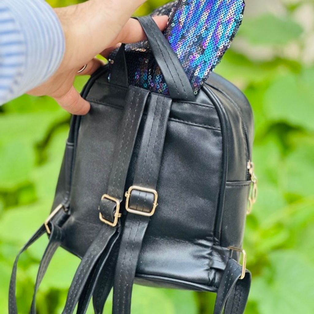 خرید اینترنتی قیمت کوله دخترانه چرمی طرح پولکی کد 4023005