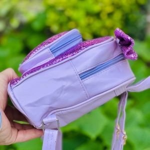 خرید اینترنتی قیمت کوله دخترانه چرمی طرح پولکی کد 4023005