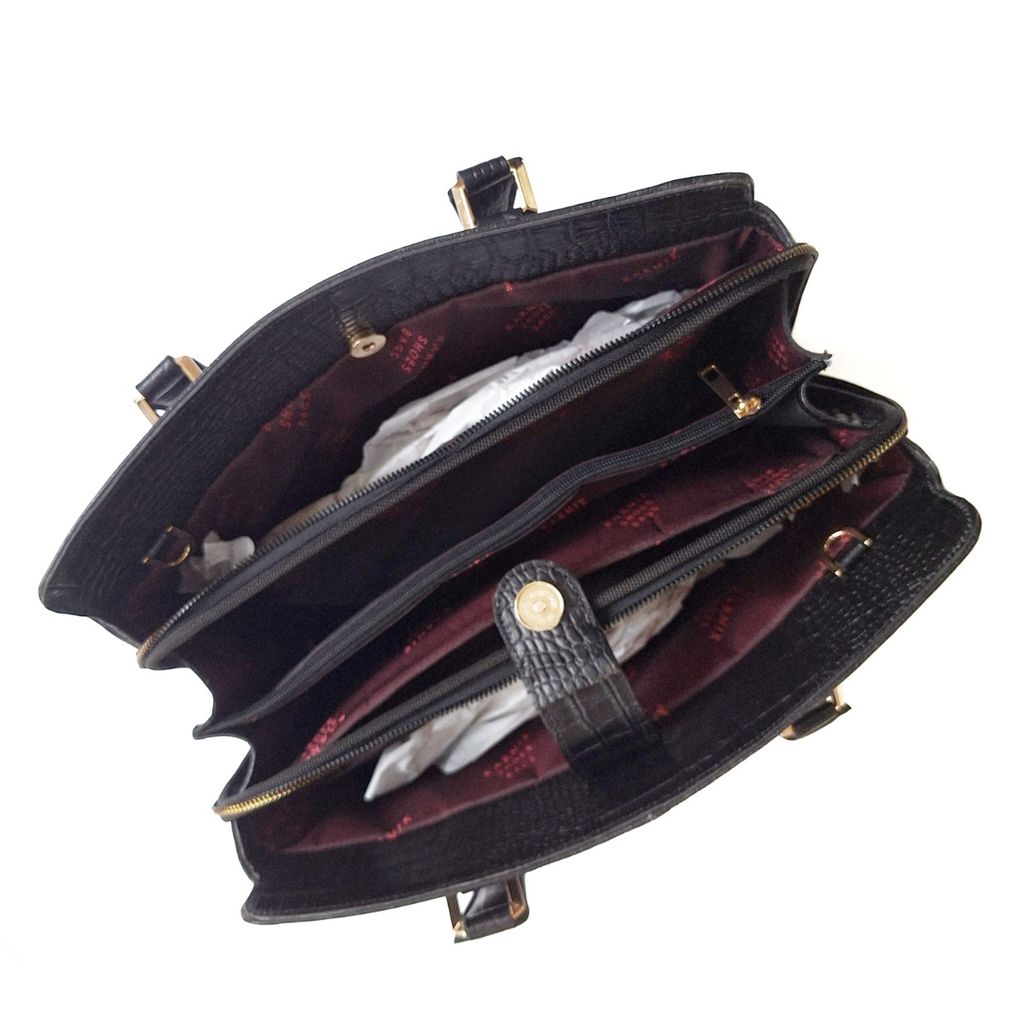 خرید آنلاین کیف اداری زنانه چرم طبیعی گاوی