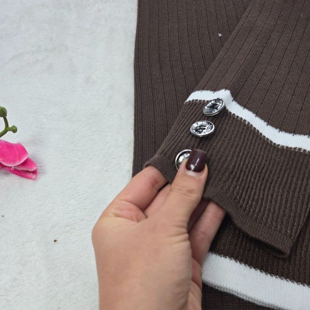 خرید اینترنتی ست بافت کلاسیک(آستین دکمه) نورا