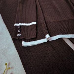 خرید اینترنتی ست بافت کلاسیک(آستین دکمه) نورا