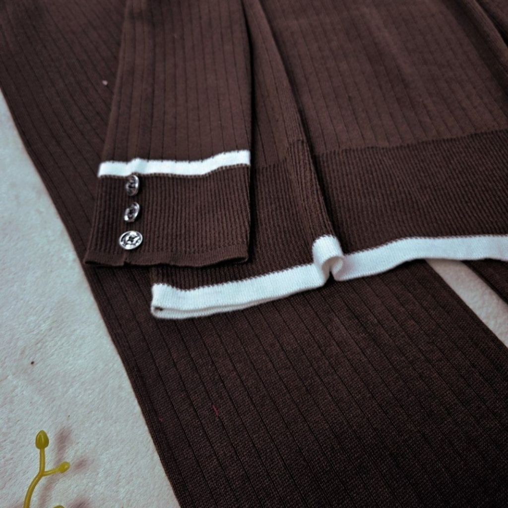 خرید انلاین ست بافت کلاسیک(آستین دکمه) نورا