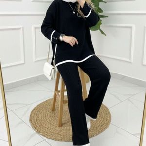 خرید آنلاین ست بافت کلاسیک(آستین دکمه) نورا