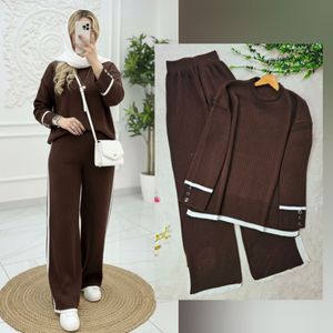 قیمت ارزان ست بافت کلاسیک(آستین دکمه) نورا