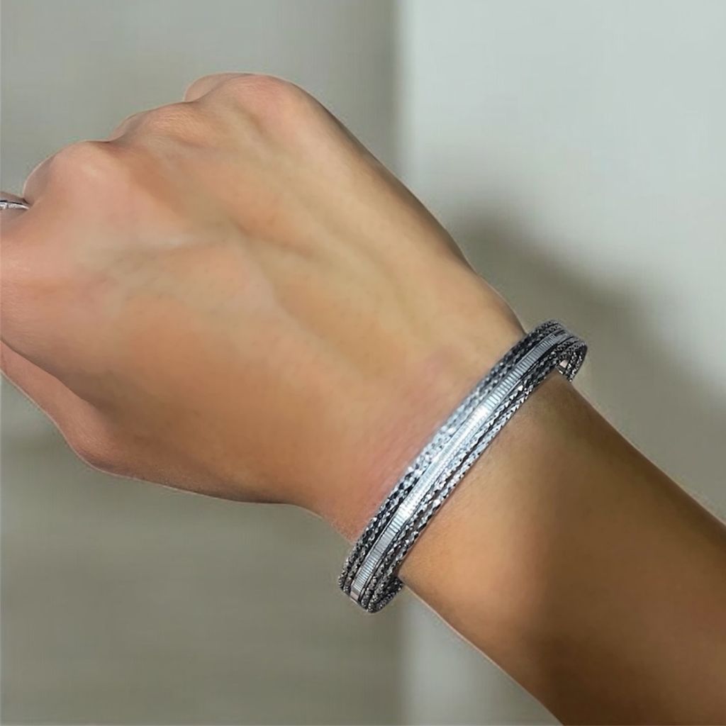 خرید آنلاین بنگل‌ زنانه ساده حاشوری کد 3332032