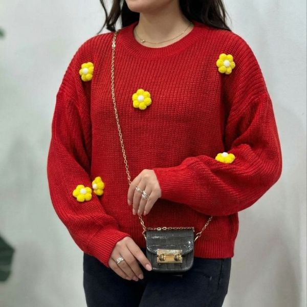 بلوز بافت گلدار