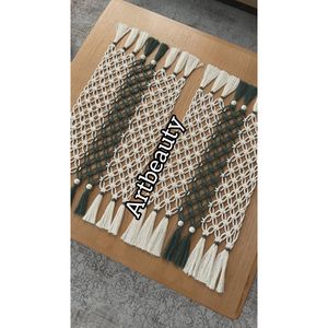 ست دوعدد رانر مکرومه طرح کهکشان