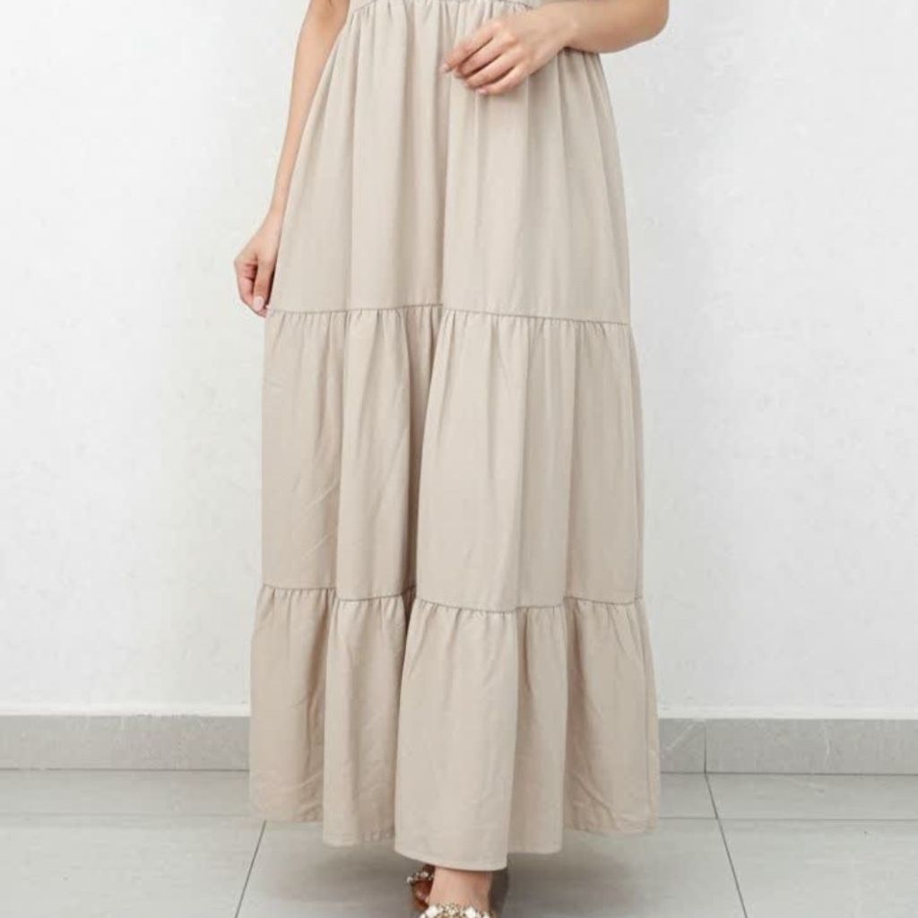 خرید آنلاین پیراهن آستین حلقه ای سه دکمه چین دار زنانه ماهو