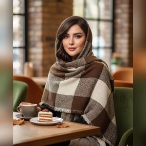 قیمت شال موهر چهارخونه زمستانه