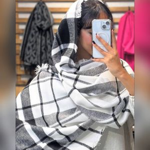 قیمت شال موهر چهارخونه زمستانه