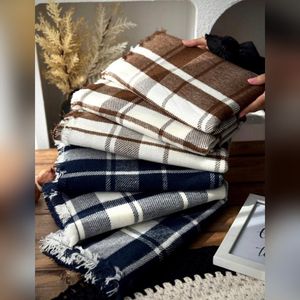 خرید انلاین شال موهر چهارخونه زمستانه