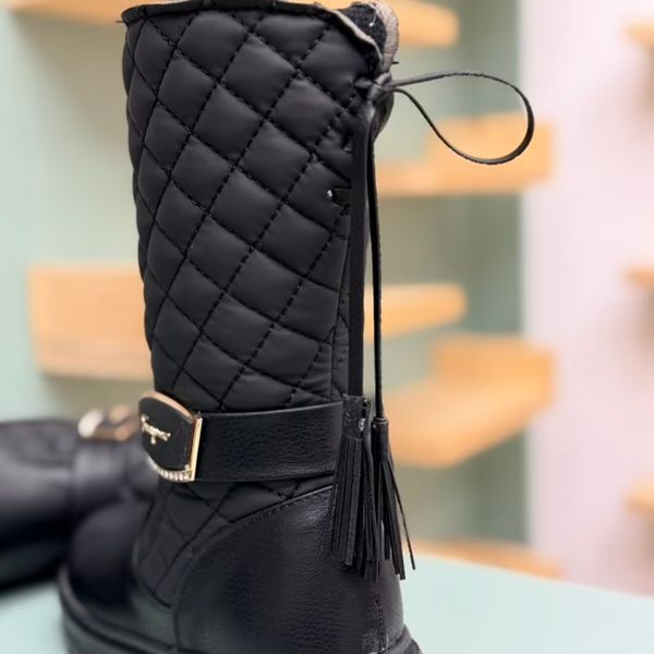 بوت بلند بچگانه چرمی شنل دوزی کد 4082804