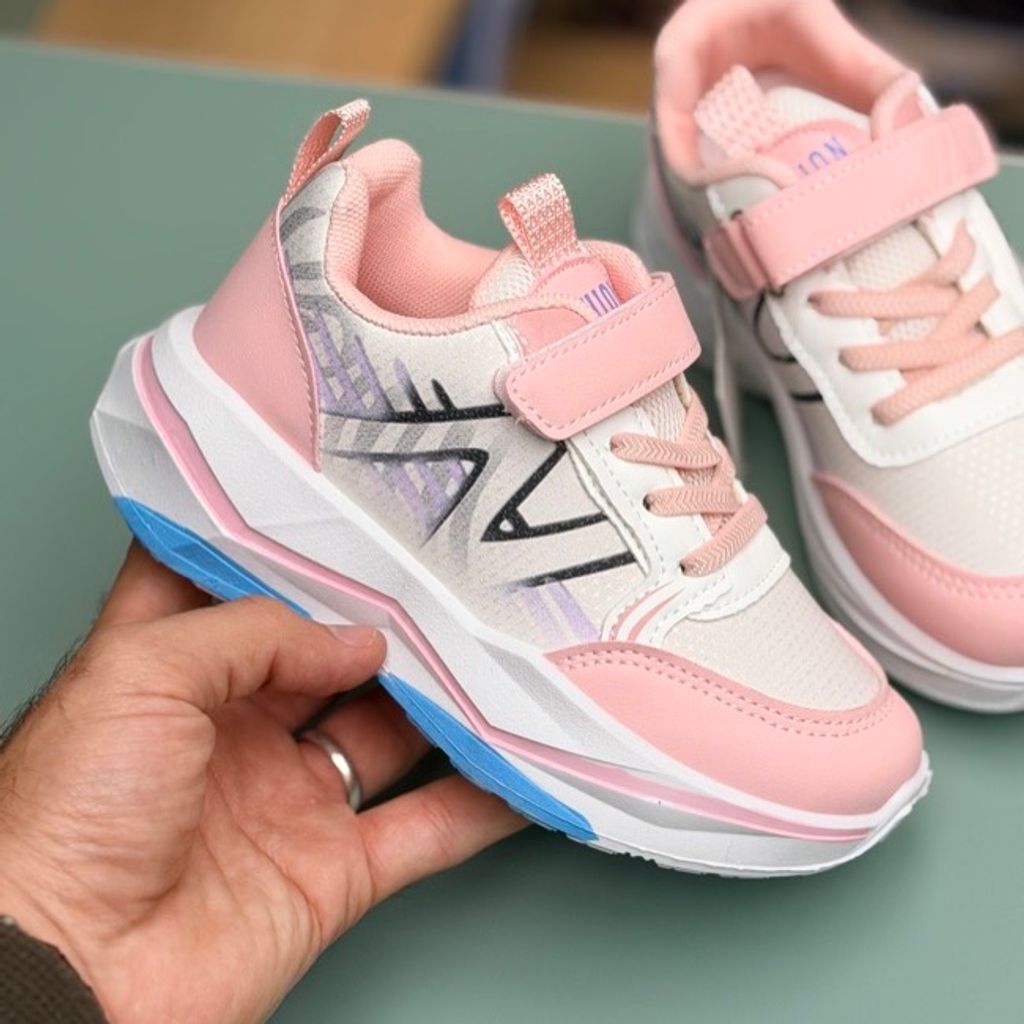 خرید اینترنتی قیمت کتونی بچگانه طرح نیوبالانس آبرنگی از K-Z کد 4081203