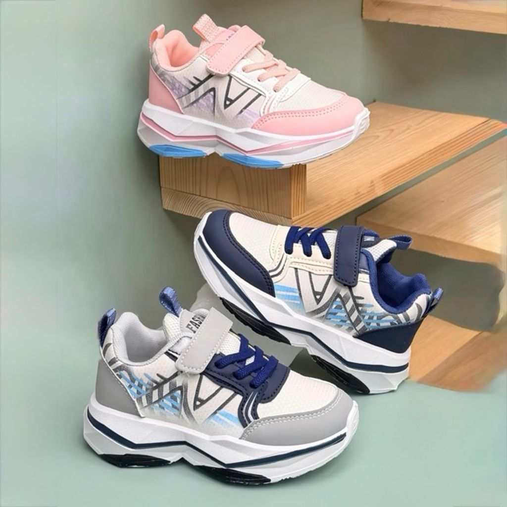 خرید اینترنتی قیمت کتونی بچگانه طرح نیوبالانس آبرنگی از K-Z کد 4081203