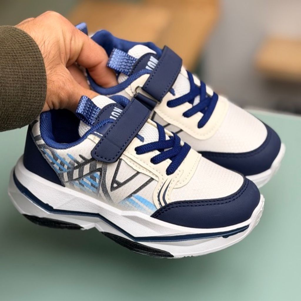 خرید اینترنتی قیمت کتونی بچگانه طرح نیوبالانس آبرنگی از K-Z کد 4081203