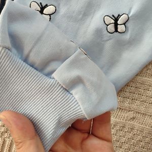 خرید انلاین دورس دونخ پنبه آستین بلند گلدوزی پروانه-زنانه(سایز40 تا48)ماهو