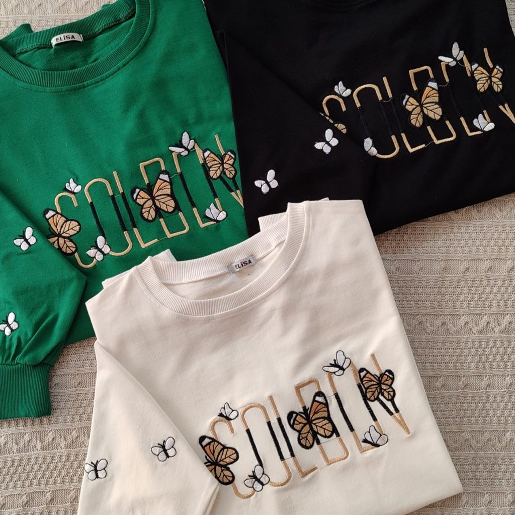 قیمت ارزان دورس دونخ پنبه آستین بلند گلدوزی پروانه-زنانه(سایز40 تا48)ماهو