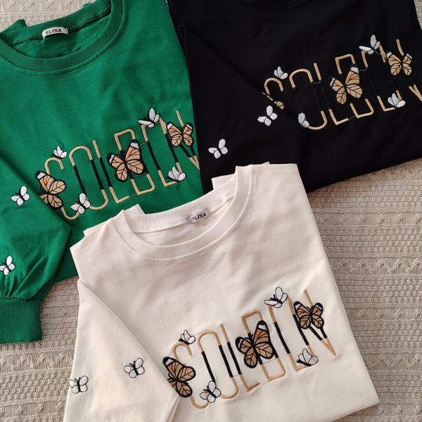 دورس دونخ پنبه آستین بلند گلدوزی پروانه-زنانه(سایز40 تا48)ماهو