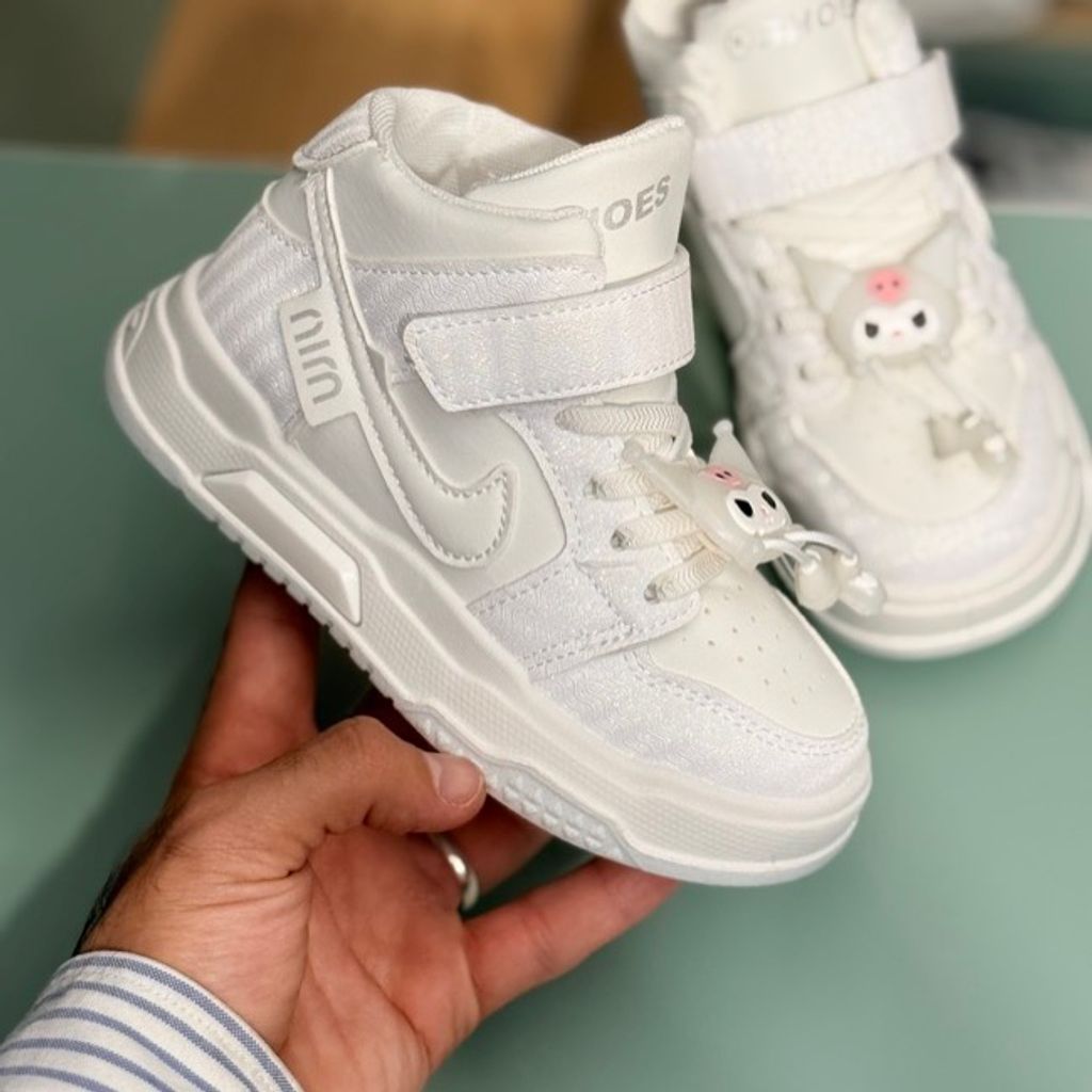 خرید اینترنتی قیمت کتونی نیمساق طرح جردن کرومی لنگ دراز برند کیدز کد 4071902