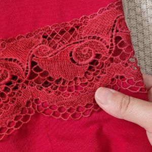 قیمت دورس دونخ پنبه گلدوزی شده آستین گیپور سایز بزرگ لادن ماهو