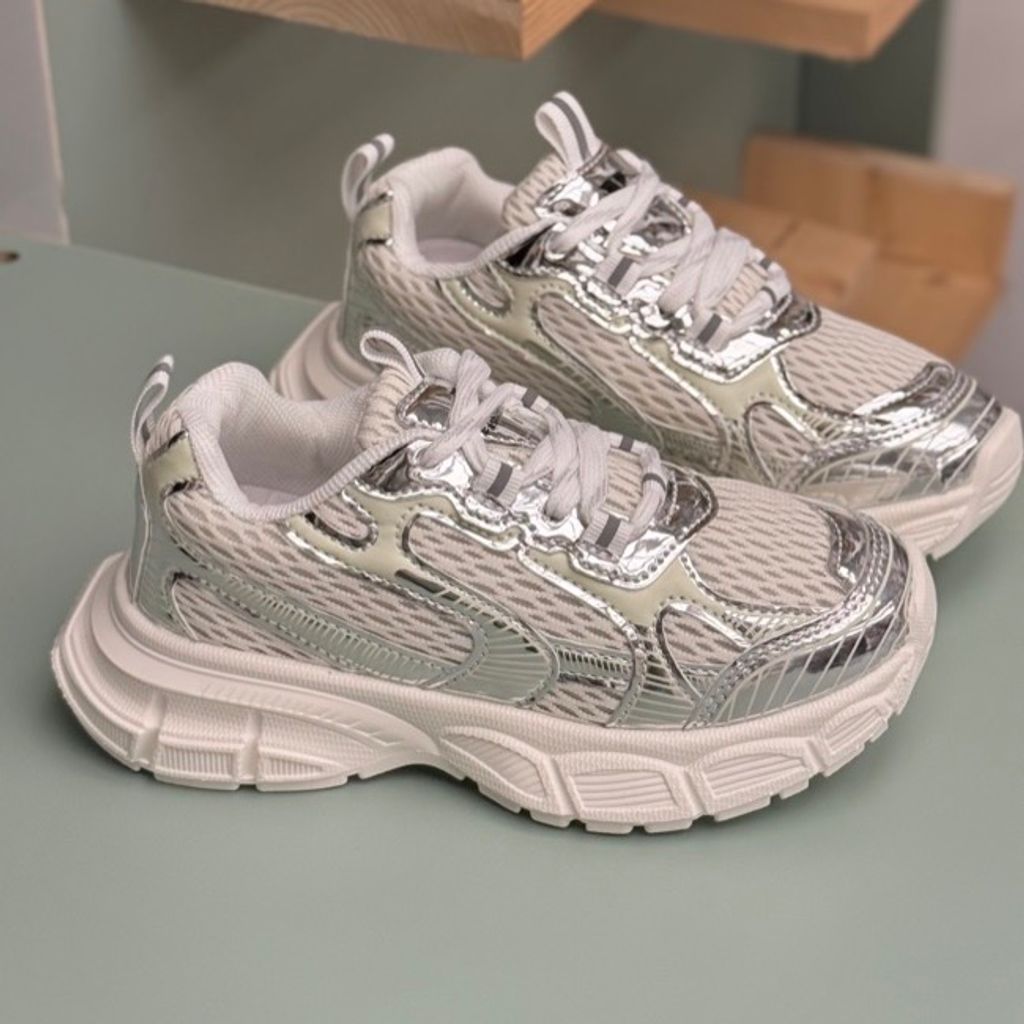 خرید اینترنتی قیمت کتونی بچگانه توری طرح بالنسیاگا از MBA کد 4061902