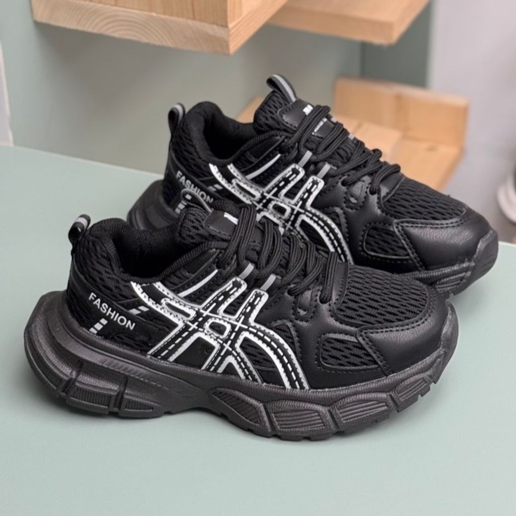 خرید اینترنتی قیمت کتونی بچگانه توری طرح Asics از MBA کد 4061901