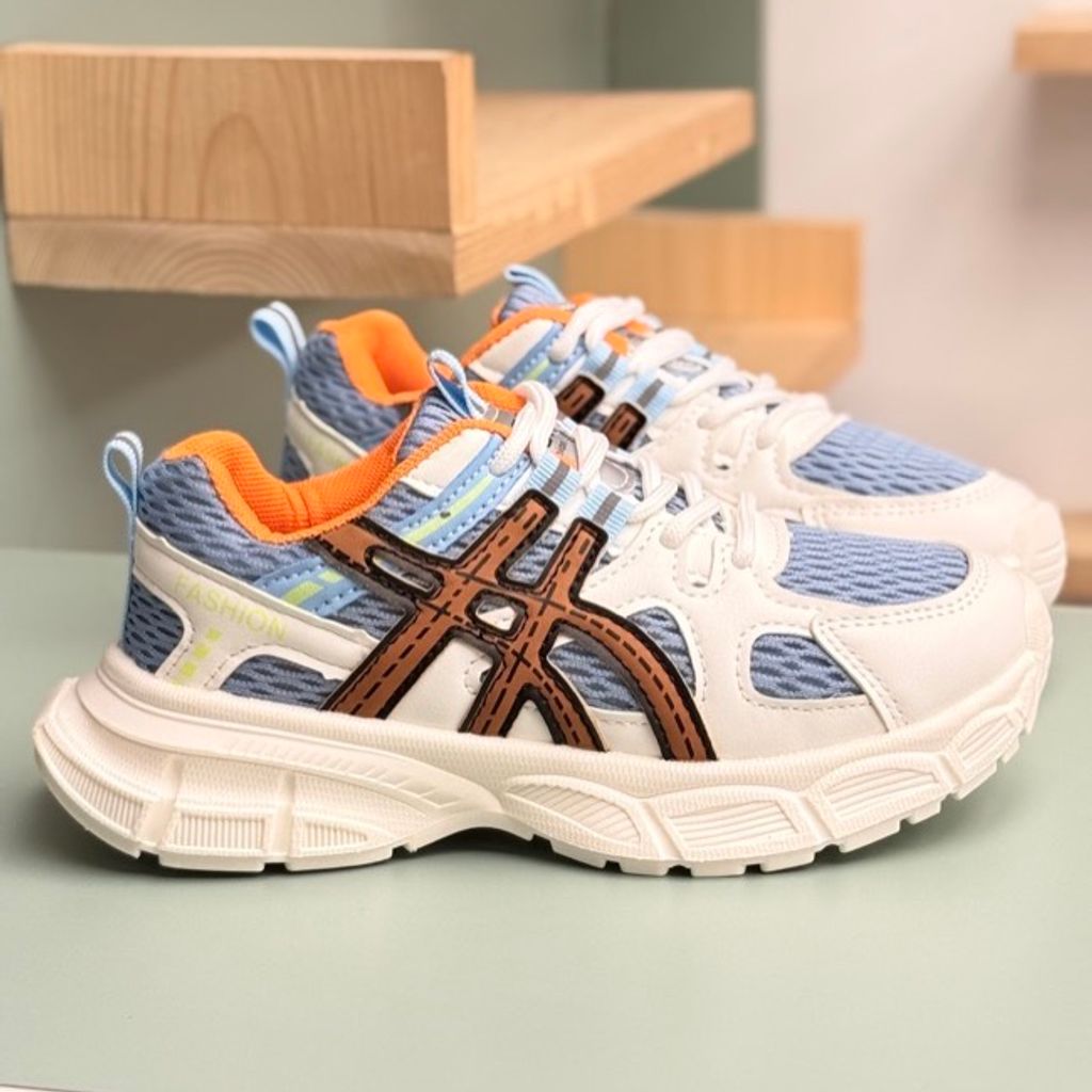 خرید اینترنتی قیمت کتونی بچگانه توری طرح Asics از MBA کد 4061901