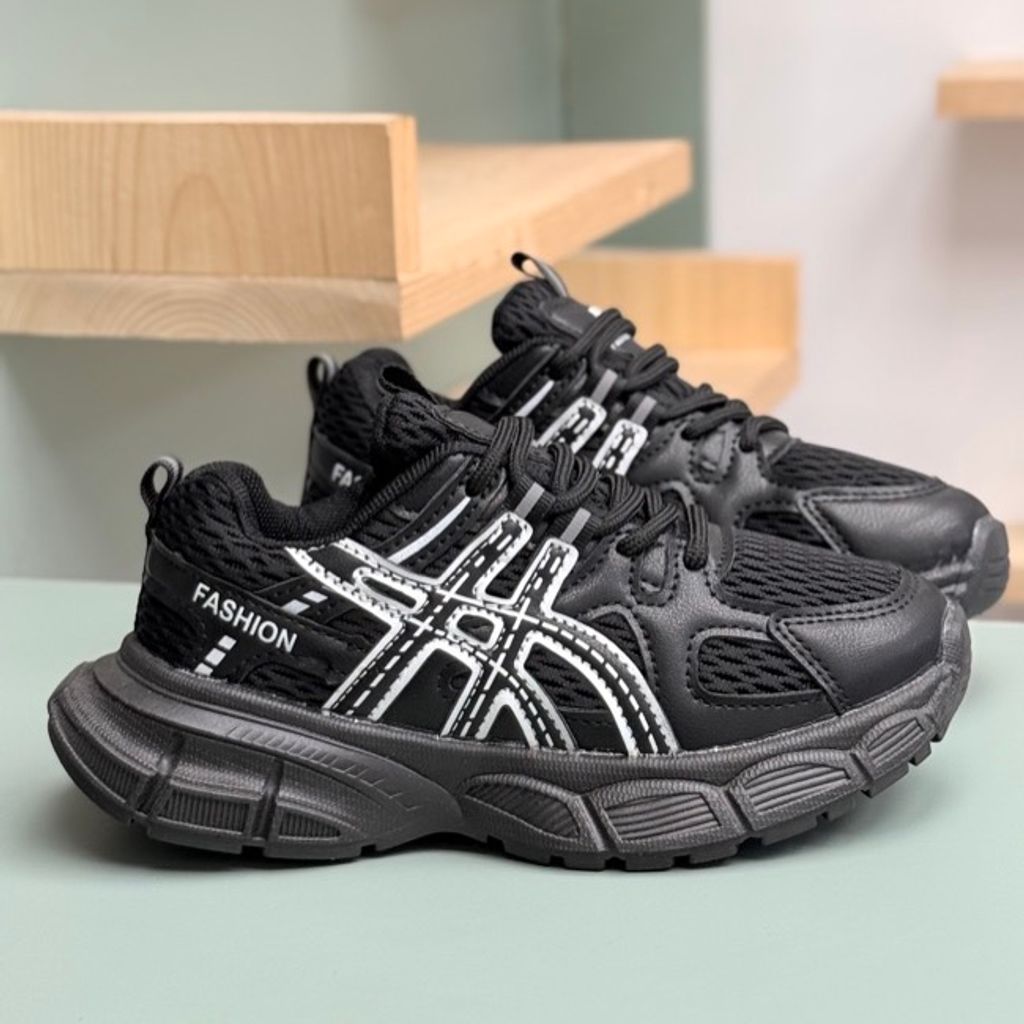 خرید اینترنتی قیمت کتونی بچگانه توری طرح Asics از MBA کد 4061901