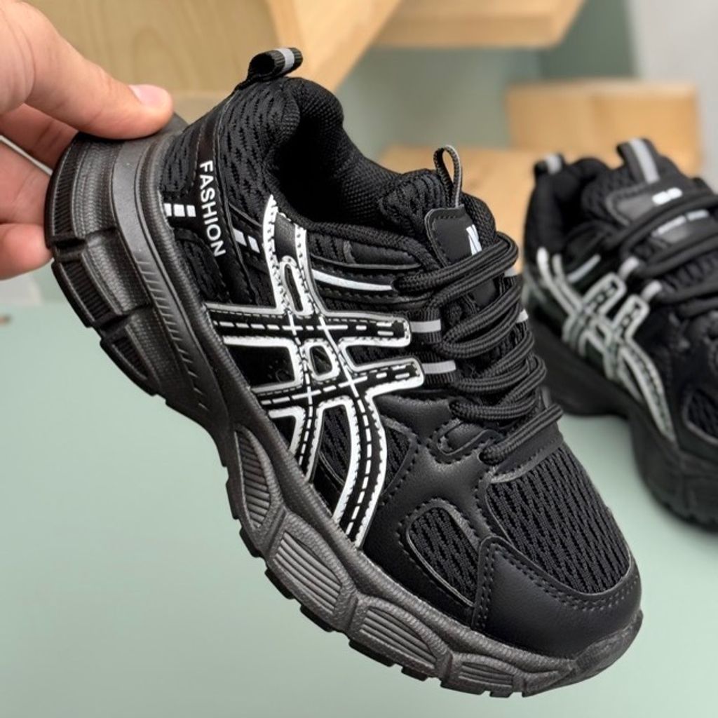 خرید اینترنتی قیمت کتونی بچگانه توری طرح Asics از MBA کد 4061901