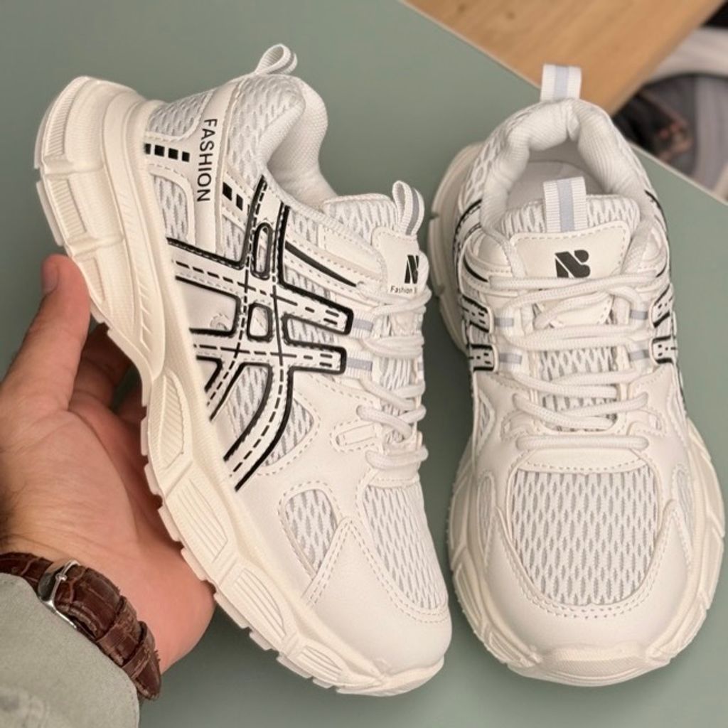 خرید اینترنتی قیمت کتونی بچگانه توری طرح Asics از MBA کد 4061901