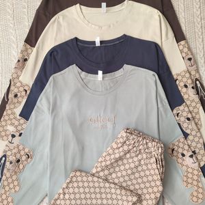 خرید انلاین ست بلوز شلوار گوچی آستین تدی زنانه(سایز48-40) ماهو