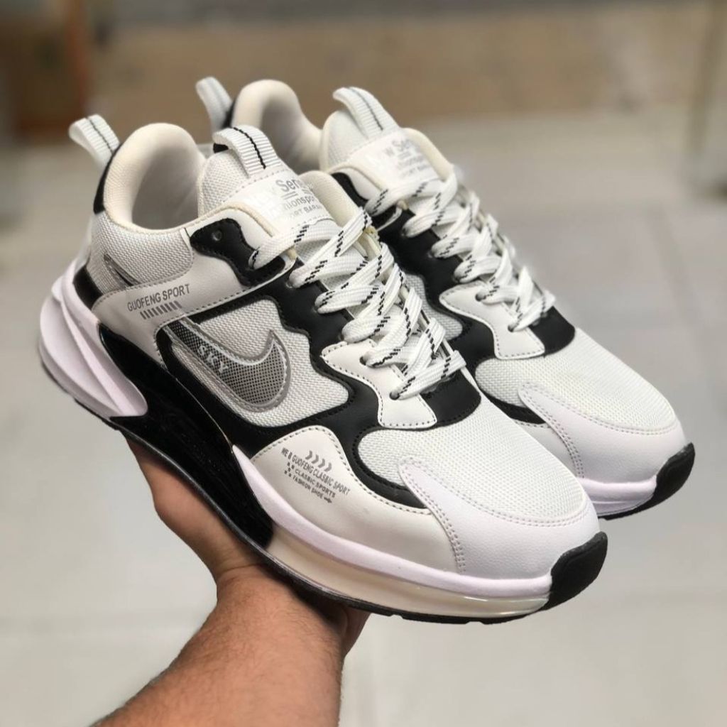 خرید اینترنتی کفش نایک واید مردانه رنگ سفید مشکی