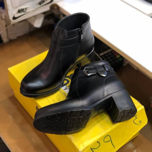 نیم بوت زنانه پاشنه پنج سانت مدل اطلس