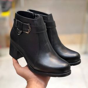 قیمت نیم بوت زنانه پاشنه پنج سانت مدل اطلس