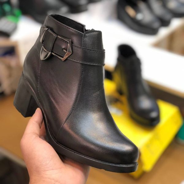 نیم بوت زنانه پاشنه پنج سانت مدل اطلس