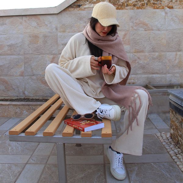 ست پلیور و شلوار گندم