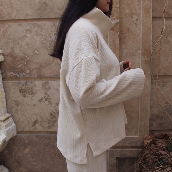 ست پلیور و شلوار گندم