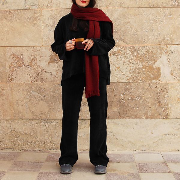 ست پلیور و شلوار گندم