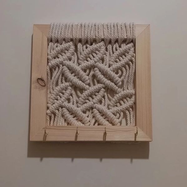 جاکلیدی مکرومه بافی مدل جوانه