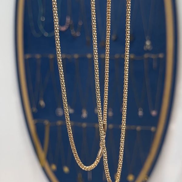 زنجیر طلایی رنگ ثابت