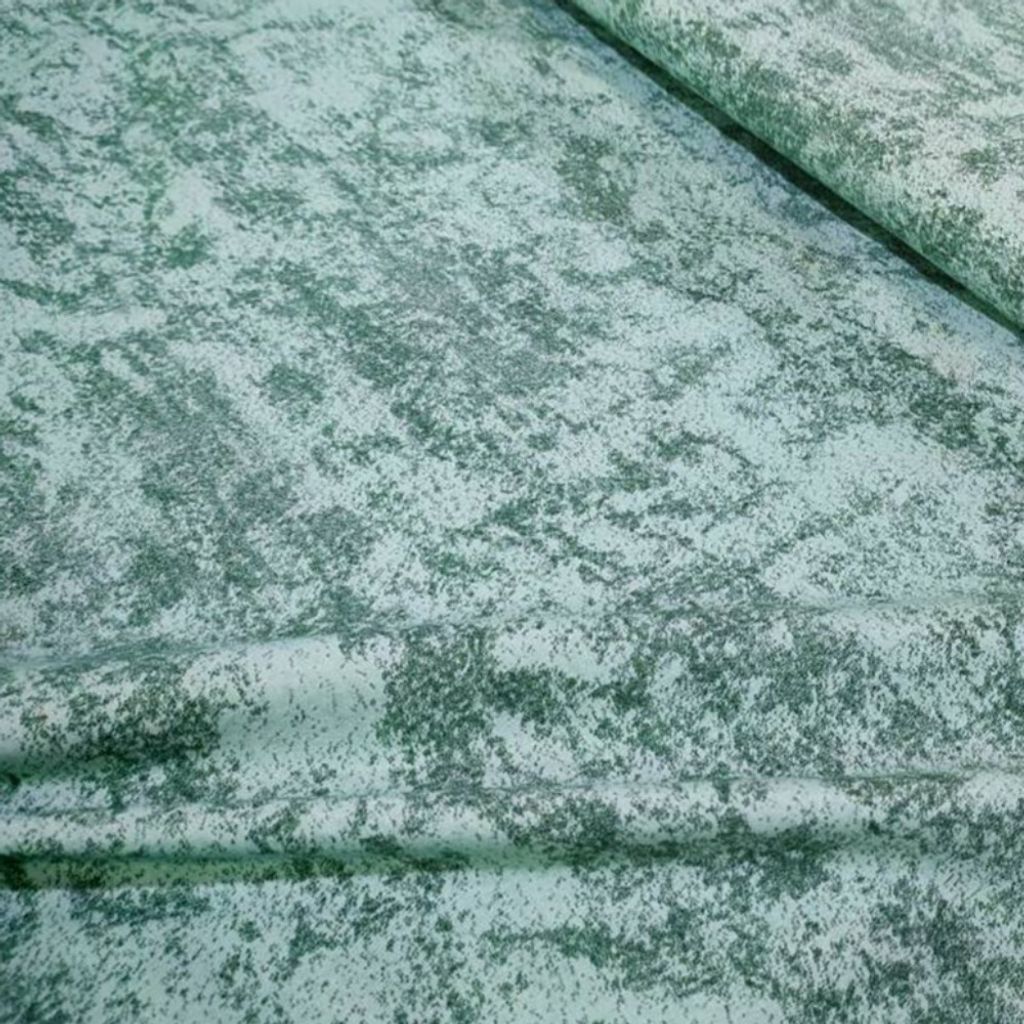 مشخصات پارچه آشپزخانه طرح پتینه سبز ساده عرض 2 متر